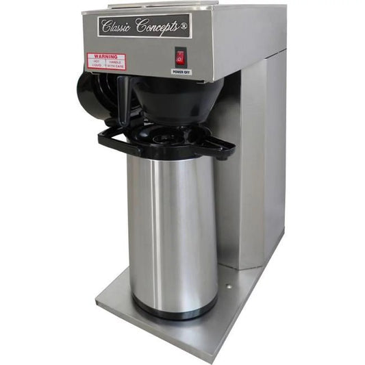 Classic Concepts GB168 Stainless Steel Commercial Brewer &#8211; Pour-over 12 Cup With Airpot