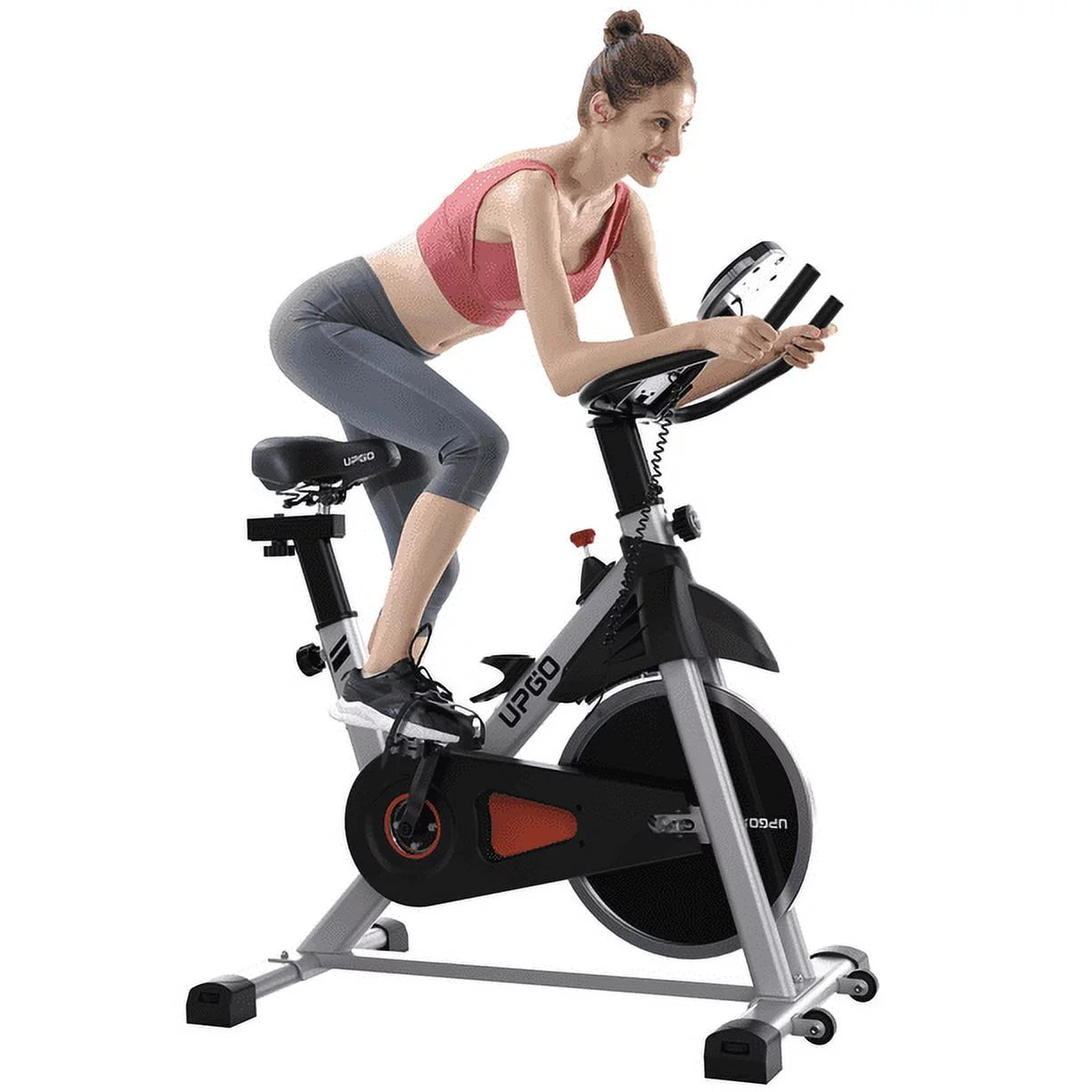 YOSUDA UPGO Indoor Cycling Bike Stationary Bike with 270lb Max Weight Exercise Bicycle with Ipad Mount &#038; Comfortable Seat Cushion for Home Cardio Workout