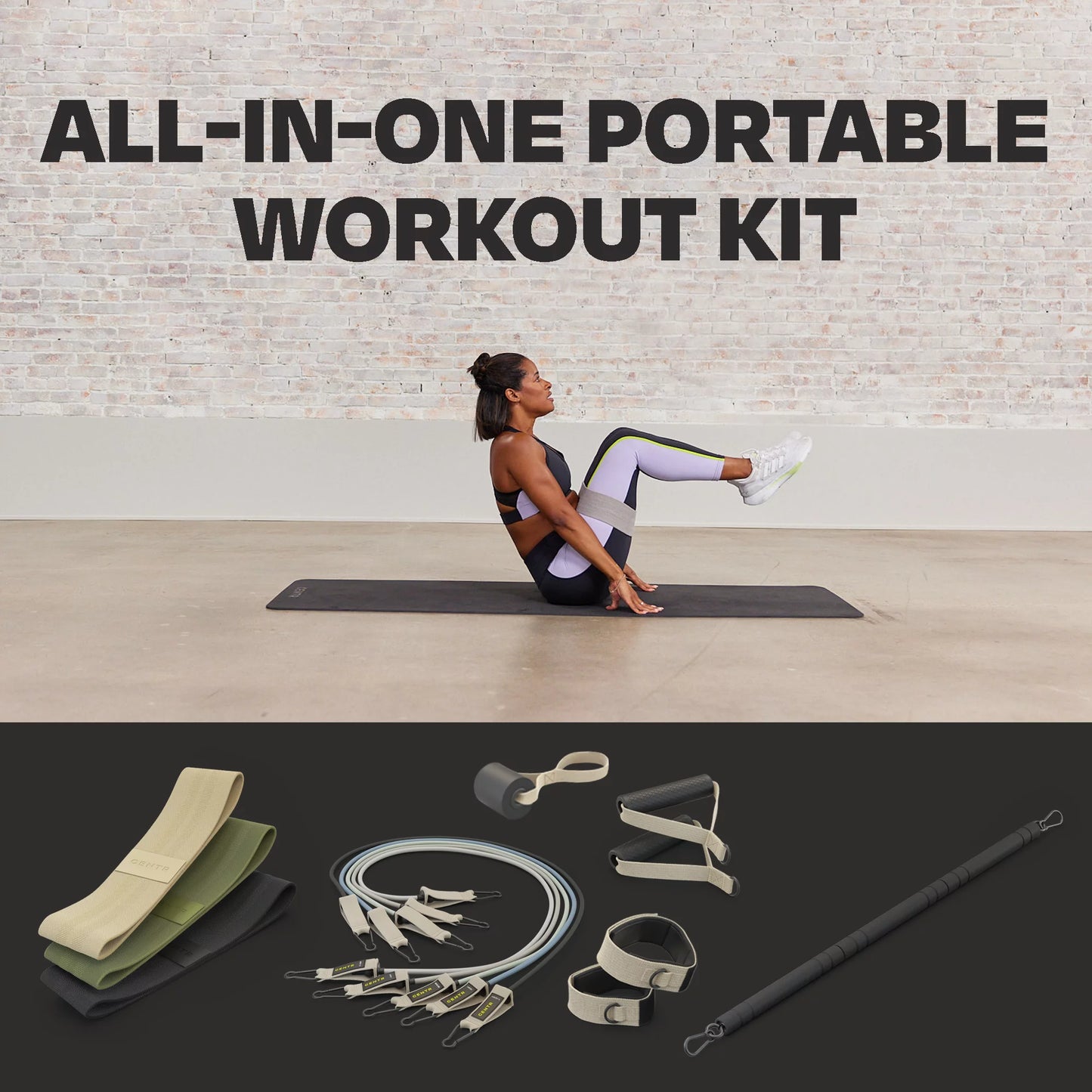 Centr By Chris Hemsworth Home Workout Kit, Resistance Bands and Attachments, 14 Piece Set + 3-Month Centr Membership