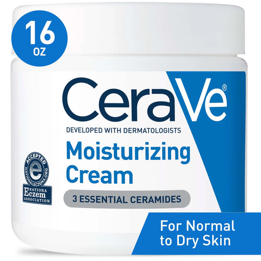 CeraVe Moisturizing Cream, Face &#038; Body Moisturizer for Normal to Very Dry Skin, 16 oz