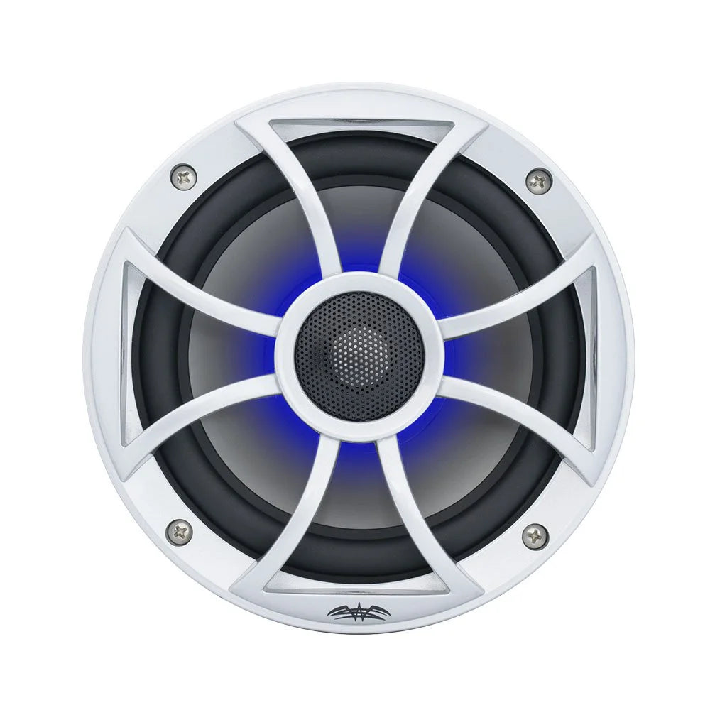 Wet Sounds Recon 6S RGB 6.5 Inch 2 Way Marine Speakers with RGB LED lighting