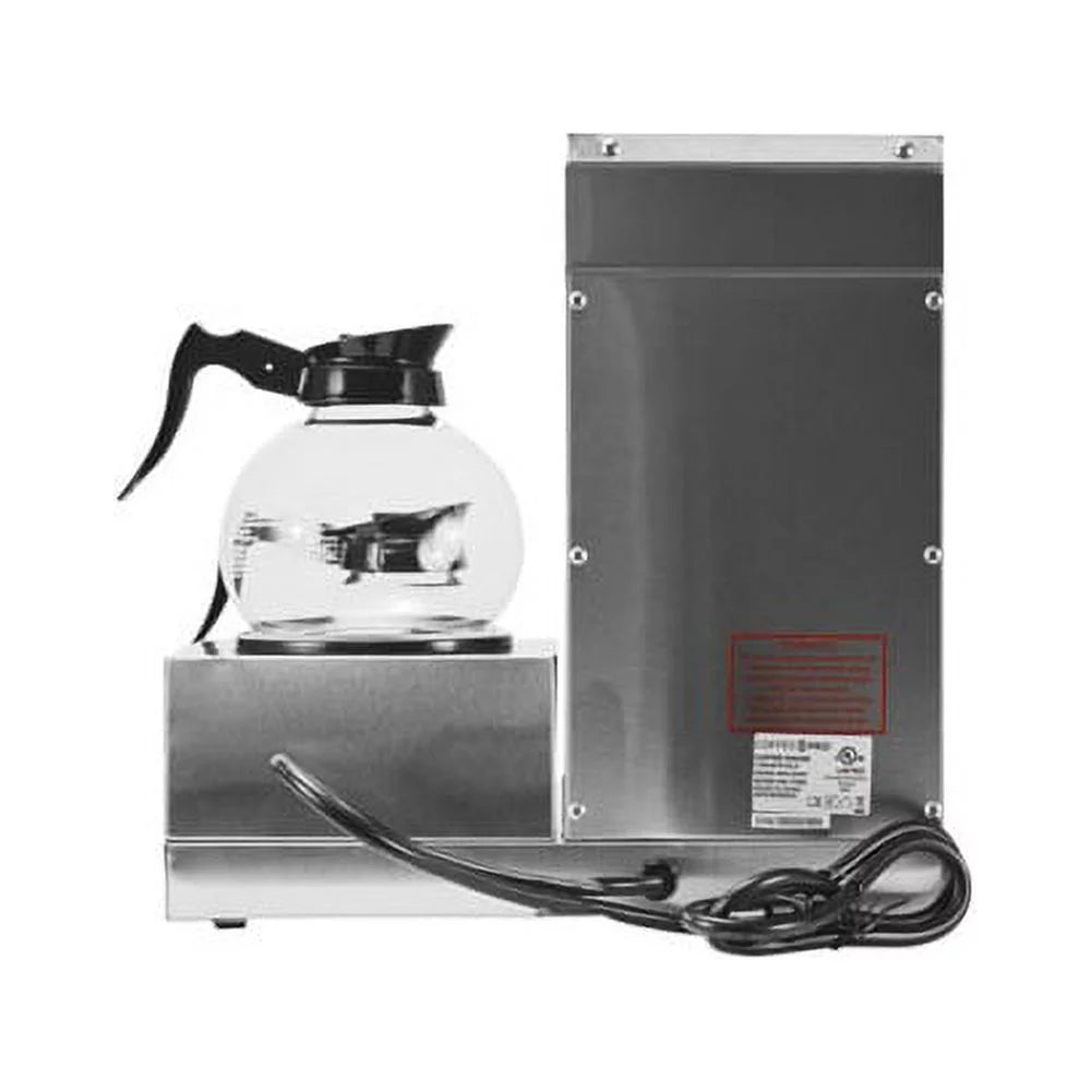 Coffee Pro Three-Burner Low Profile Institutional Coffee Maker Stainless Steel