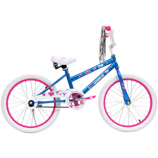 SUGIFT 20 in. Kids Bike w/Training Wheels Child Bicycle for Girls Age 7-14 Years, Bule