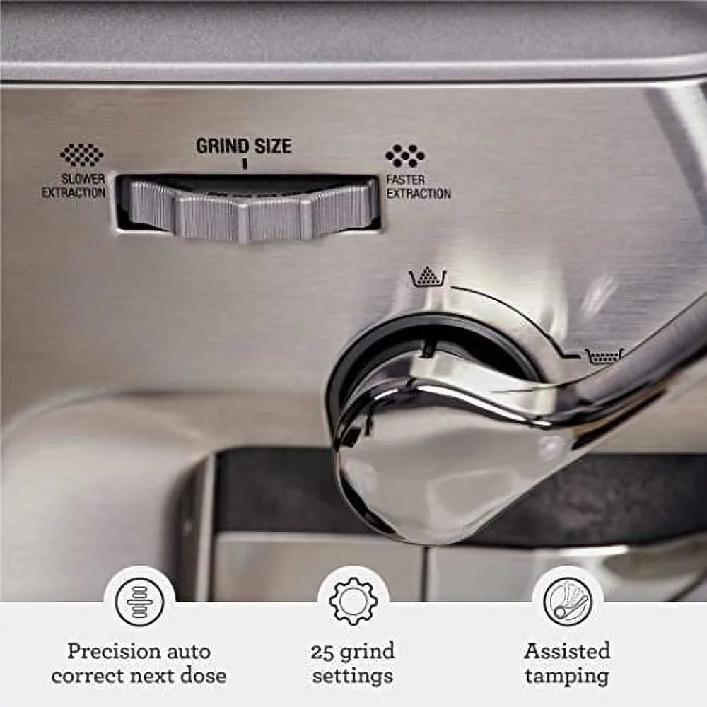 Breville Barista Express Impress Espresso Machine, 2 Liters &#8211; Stainless Steel