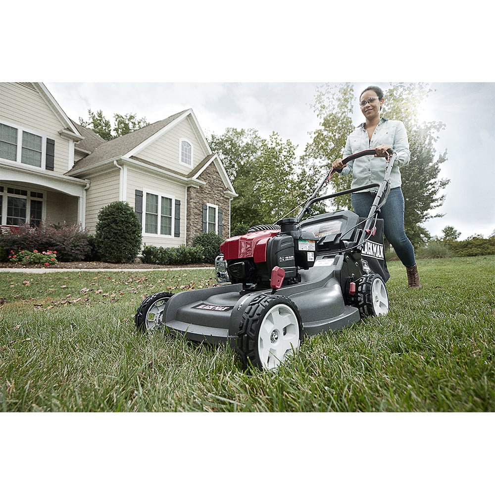 Black Max 21-Inch 150cc Self-Propelled Gas Mower with Briggs &#038; Stratton Engine