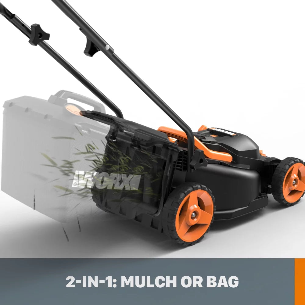 Worx WG779 40V Power Share 4.0Ah 14&#8243; Cordless Lawn Mower (Battery and Charger Included)