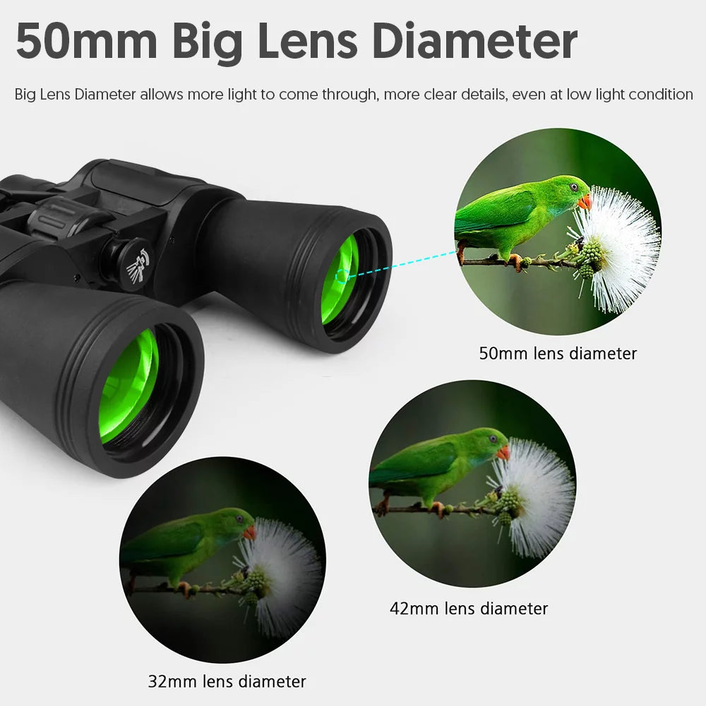 SUGARDAY 20&#215;50 Binoculars for Kids Adults with Clear Low Light Vision Waterproof for Bird Watching Hunting Sightseeing