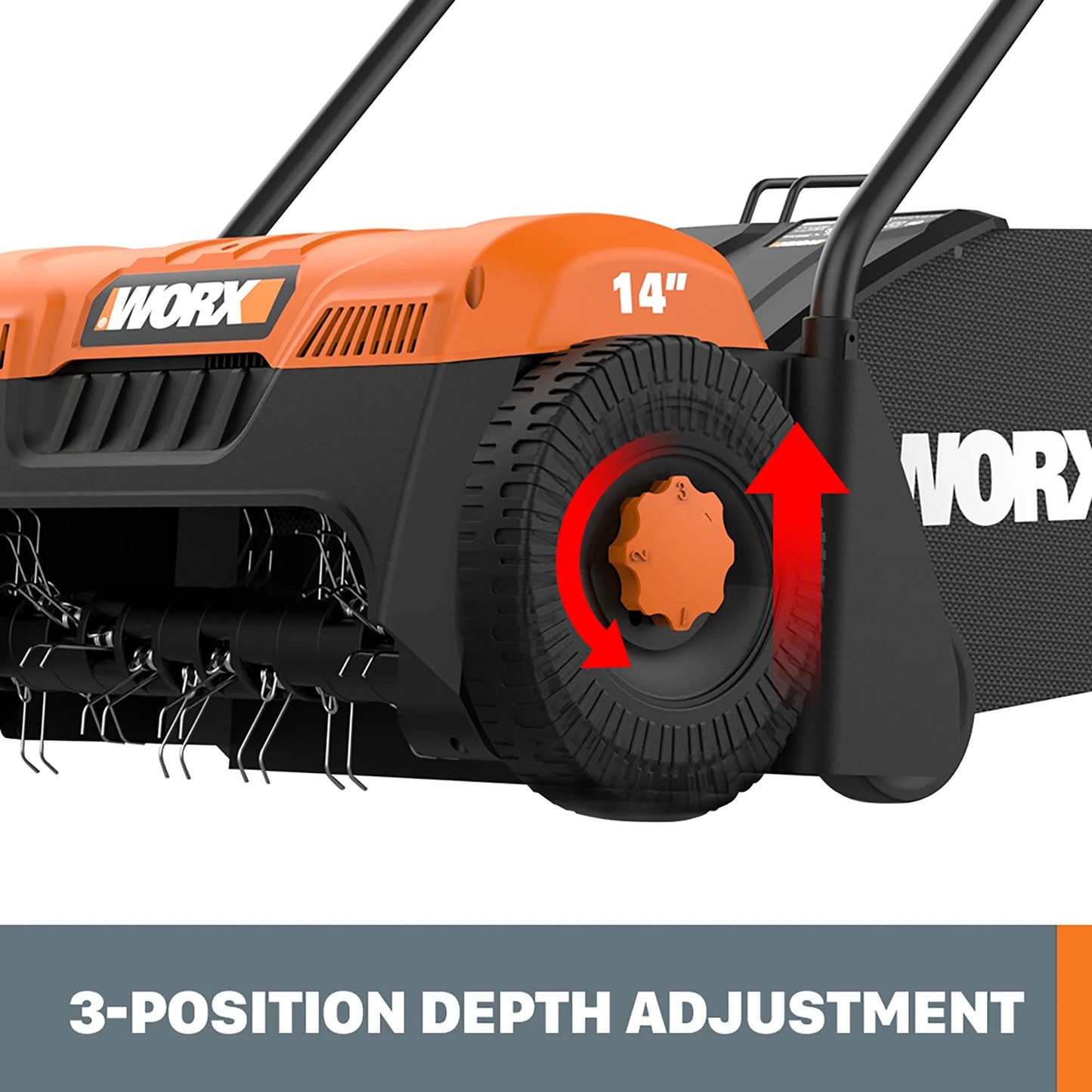 Worx WG850 12 AMP 14&#8243; Walk Behind Electric Dethatcher