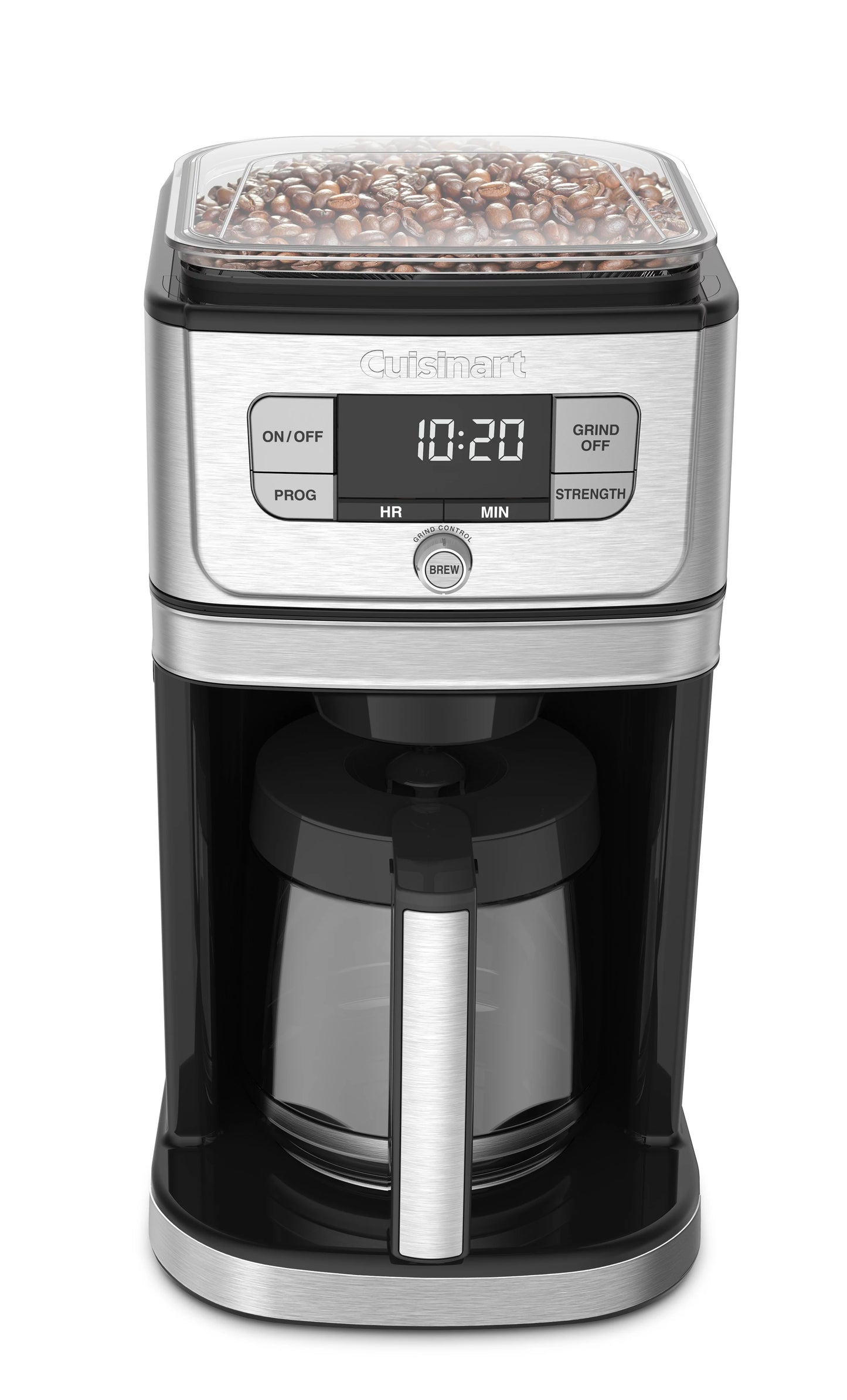 Cuisinart Grind &#038; Brew 12 Cup Coffeemaker, Silver and Black