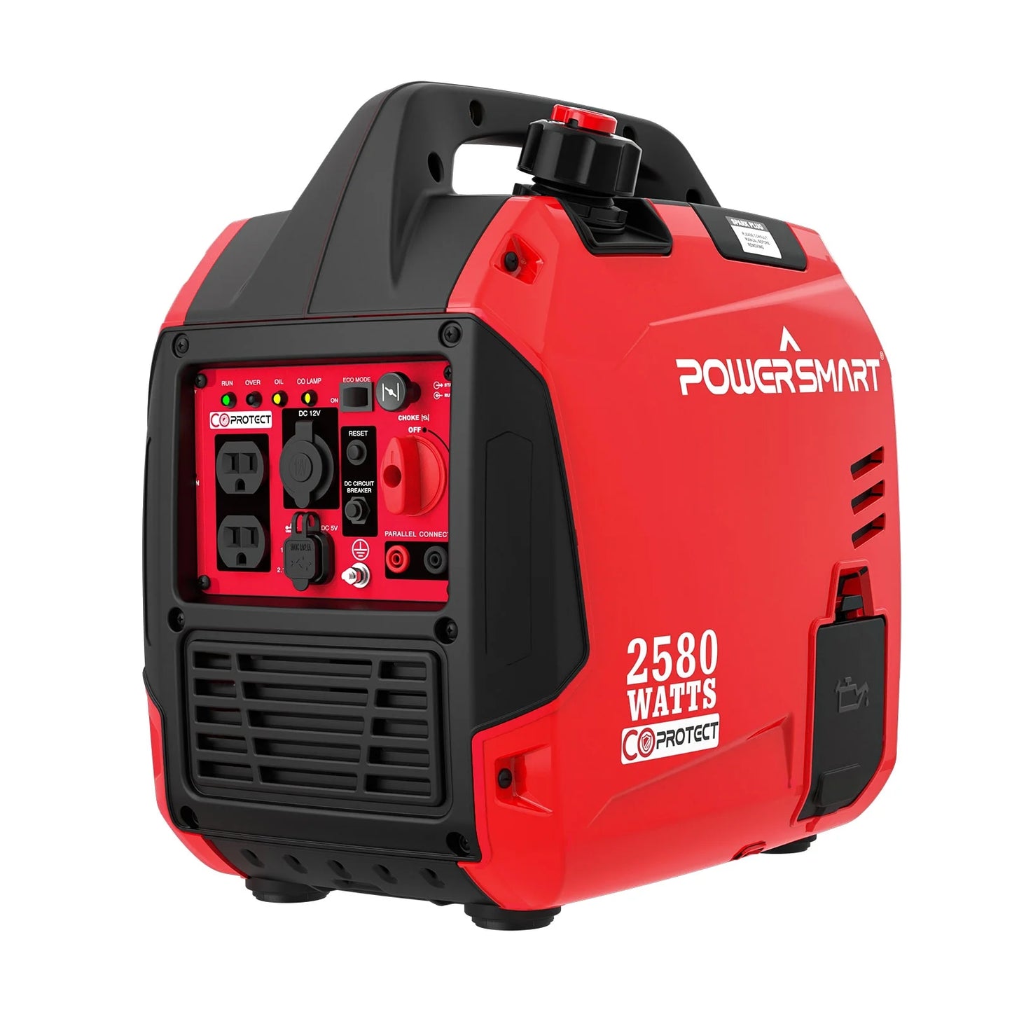 2580W+ CO Portable Inverter Gas Generator for Home Use Outdoors Camping