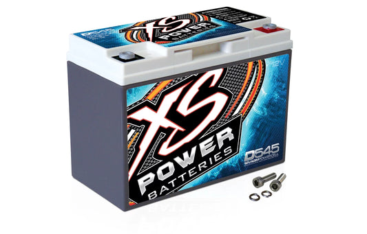 XS Power D545 800 Amp AGM Power Cell Car Audio Battery + Terminal Hardware