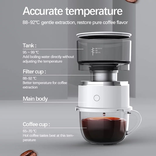 Drip Type Coffee Machine Battery Powered Coffee Appliance Coffee Maker Espresso Machine for Camping