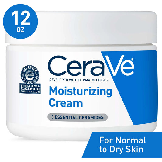 CeraVe Moisturizing Cream, Face &#038; Body Moisturizer for Normal to Very Dry Skin, 12 oz