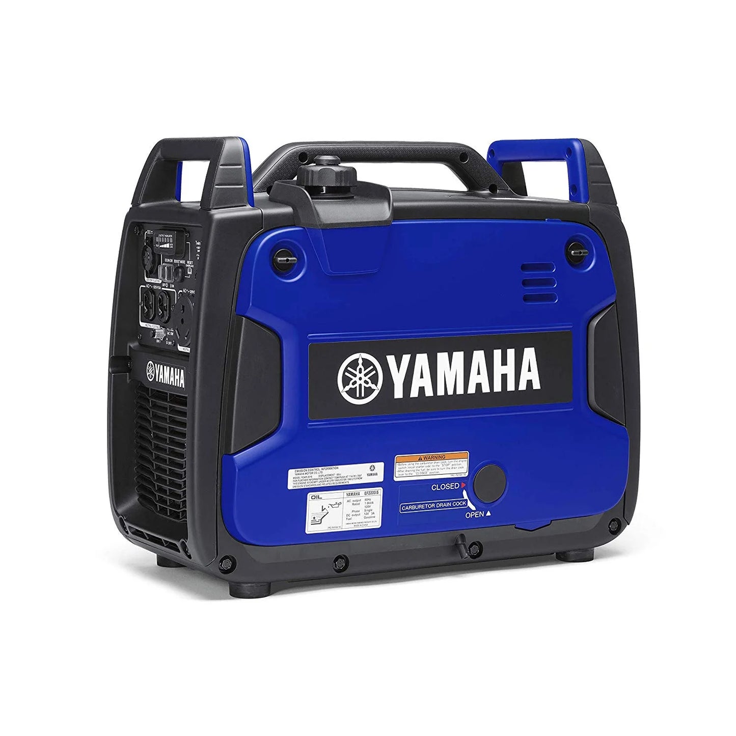 Yamaha EF2200iS 2200 Watt 120-Volt Portable Super Quiet Inverter Generator, Blue