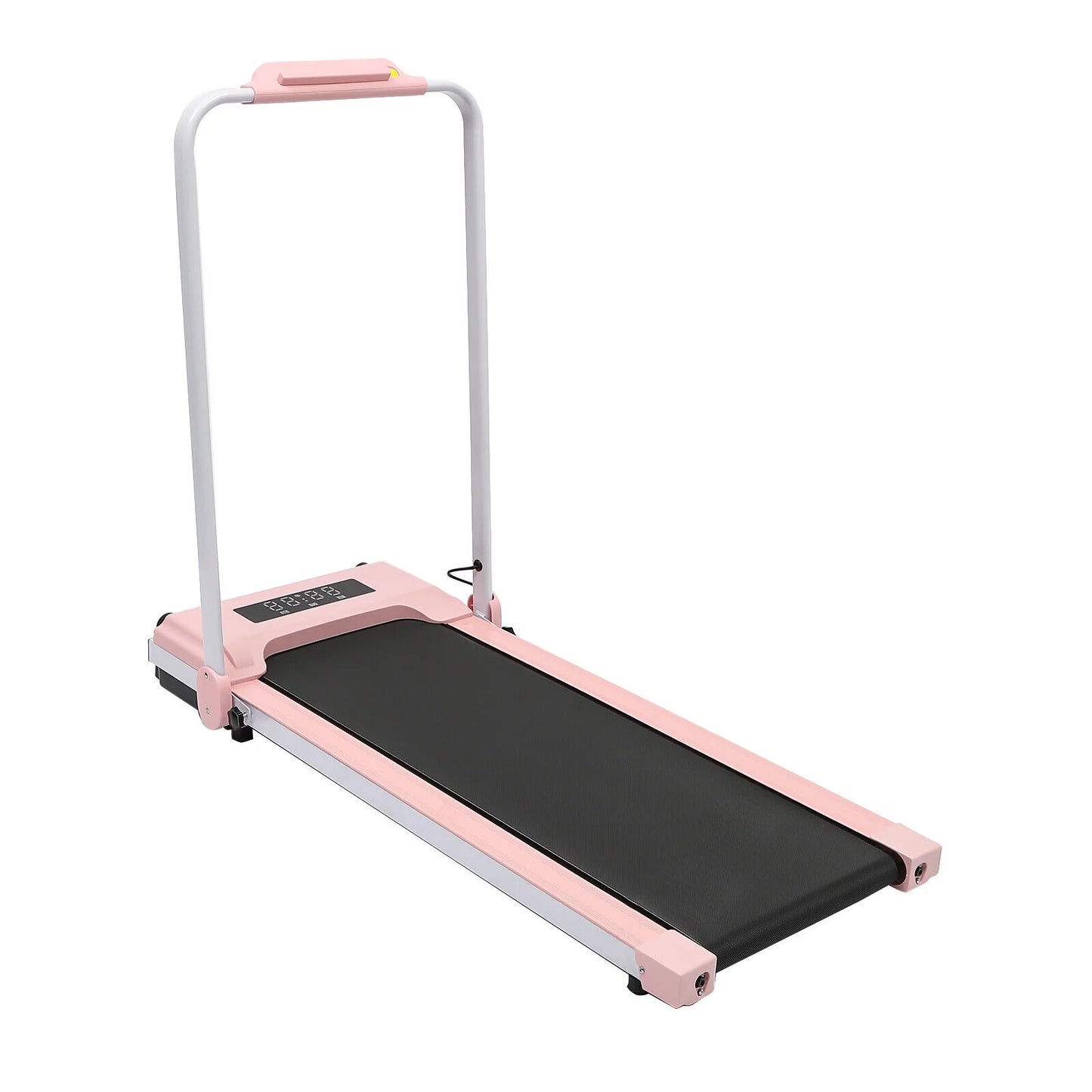 100kg/220.46lbs 500W Folding Treadmill Compact with Remote Control 220lbs Capacity 0.8-10km/h/0.5-6mph forJogging, Brisk Walking, Slow Walking