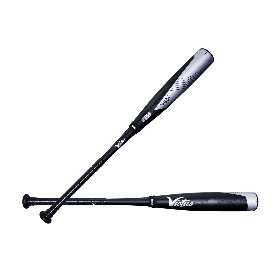 Victus Nox Two Piece Hybrid USSSA 2 3/4&#8243; Baseball Bat -8, 28&#8243;/20oz (Black/Silver)