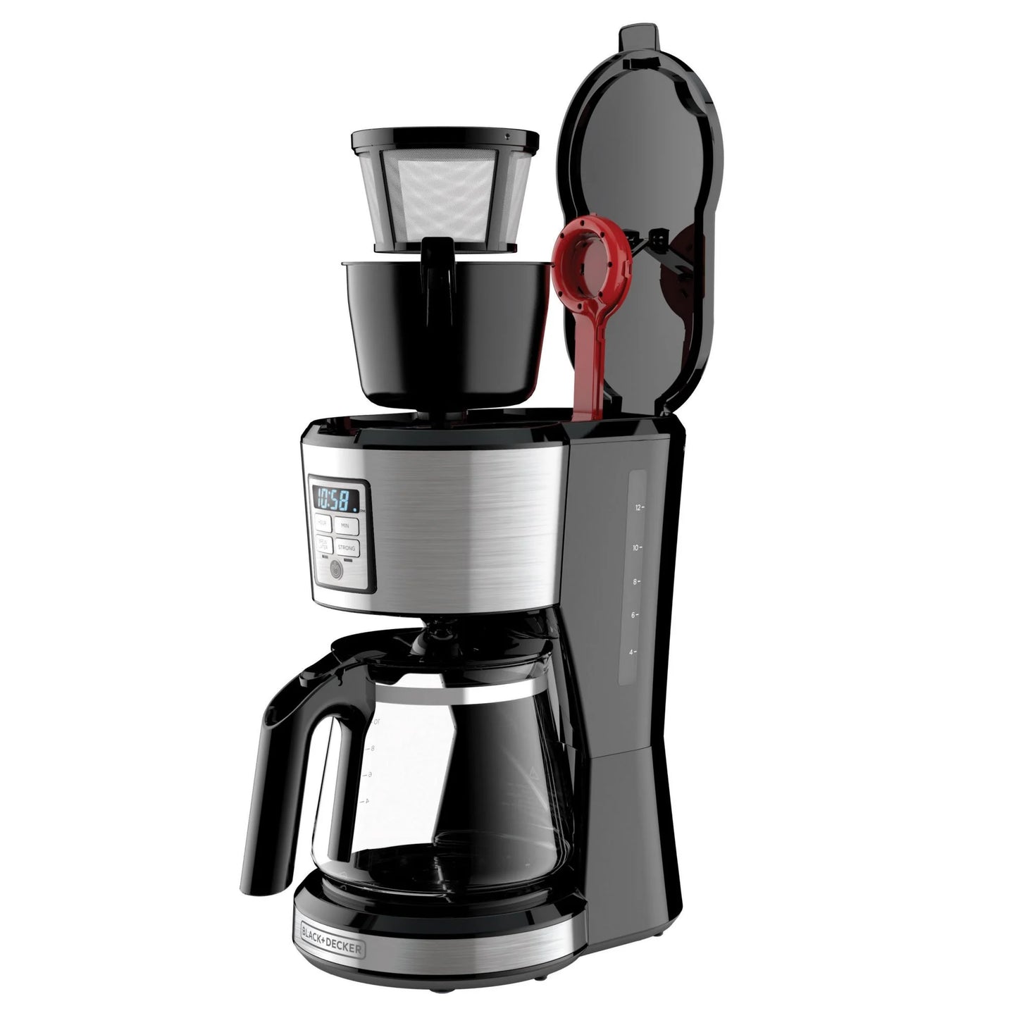 Black &#038; Decker 12 Cup Stainless Coffee Maker with Vortex Technology