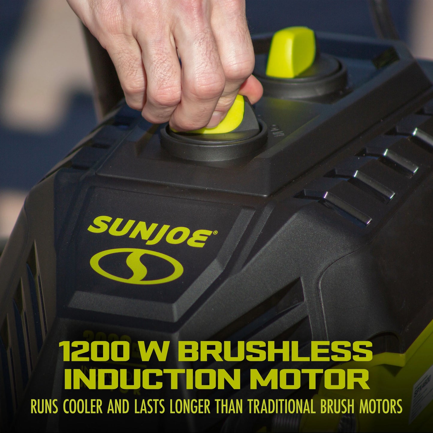 Sun Joe Electric Pressure Washer, Brushless Induction Motor, Quick Connect Nozzles &#038; Extension Wand