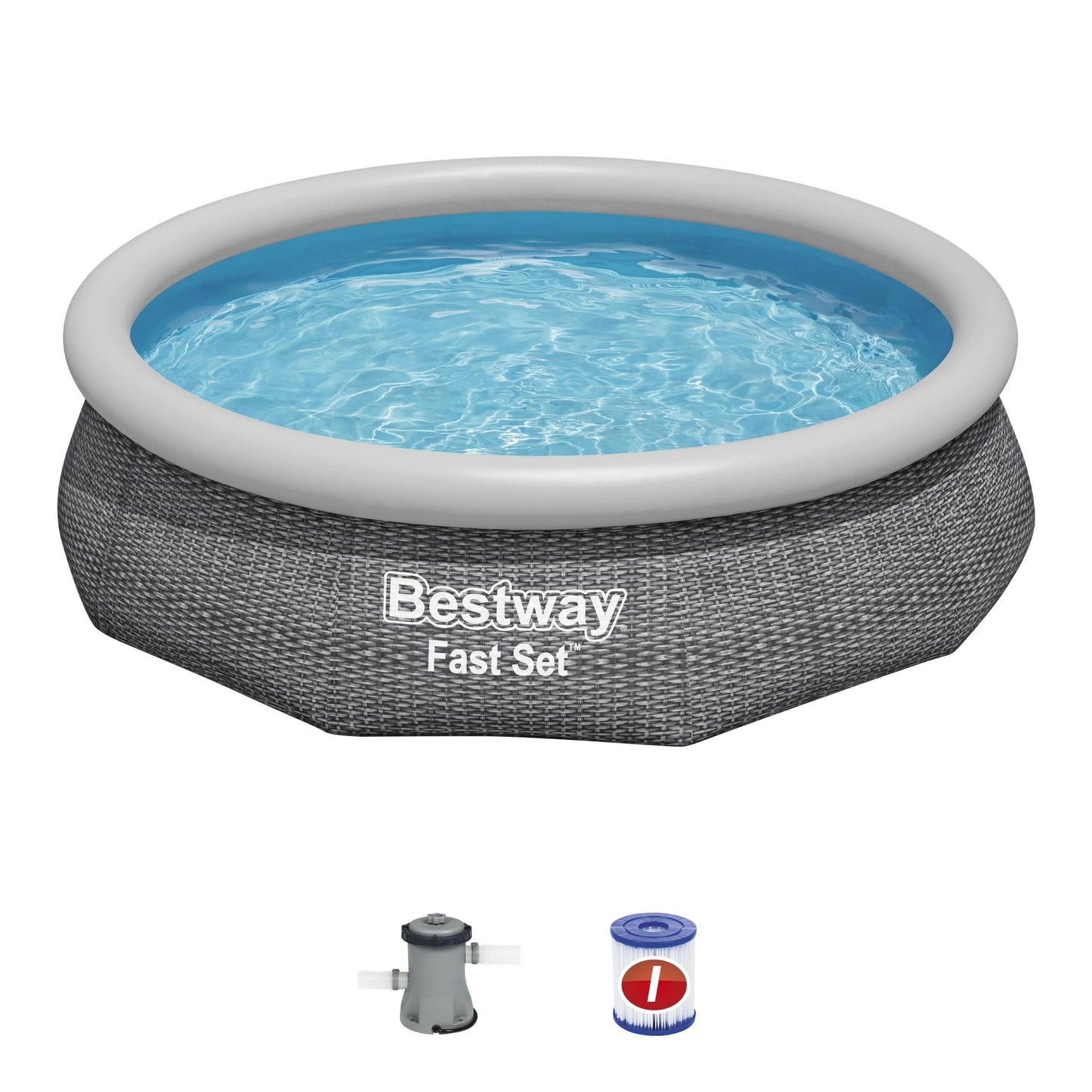 Bestway 10&#8242; x 2.1&#8242; Circle 26&#8243; Deep Inflatable Above Ground Pool