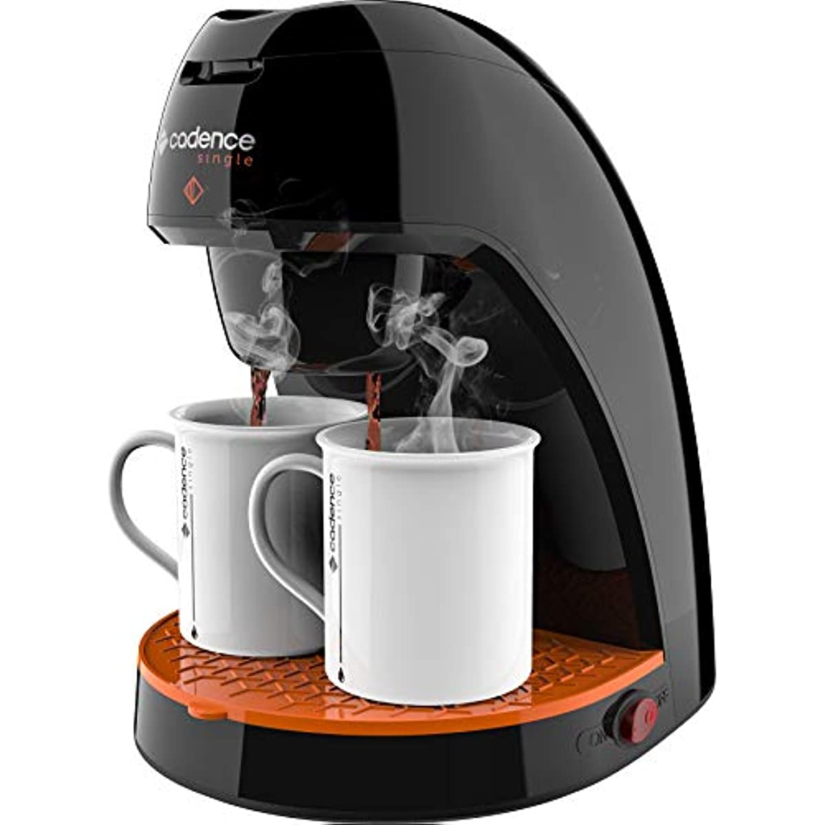 Cafeteira Cadence Single Contrast, 110V, Preto, 240ml, CAF218