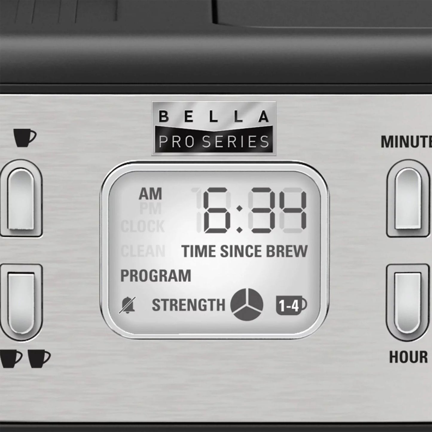 Bella Pro Series &#8211; Combo 19-Bar Espresso and 10-Cup Drip Coffee Maker &#8211; Stain..