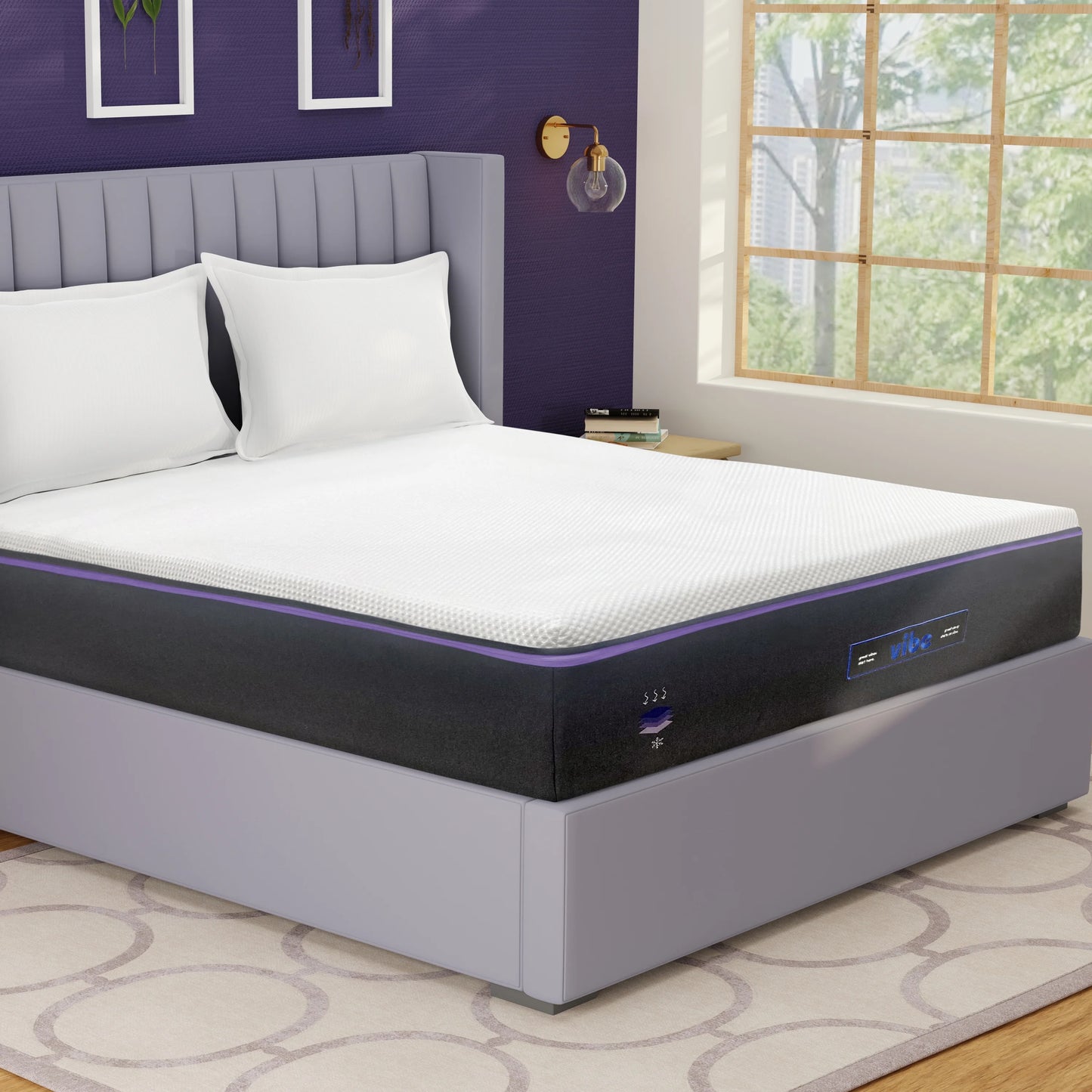 Vibe 13&#8243; Luxury Plush Super Cooling Gel Memory Foam Mattress &#8211; Twin