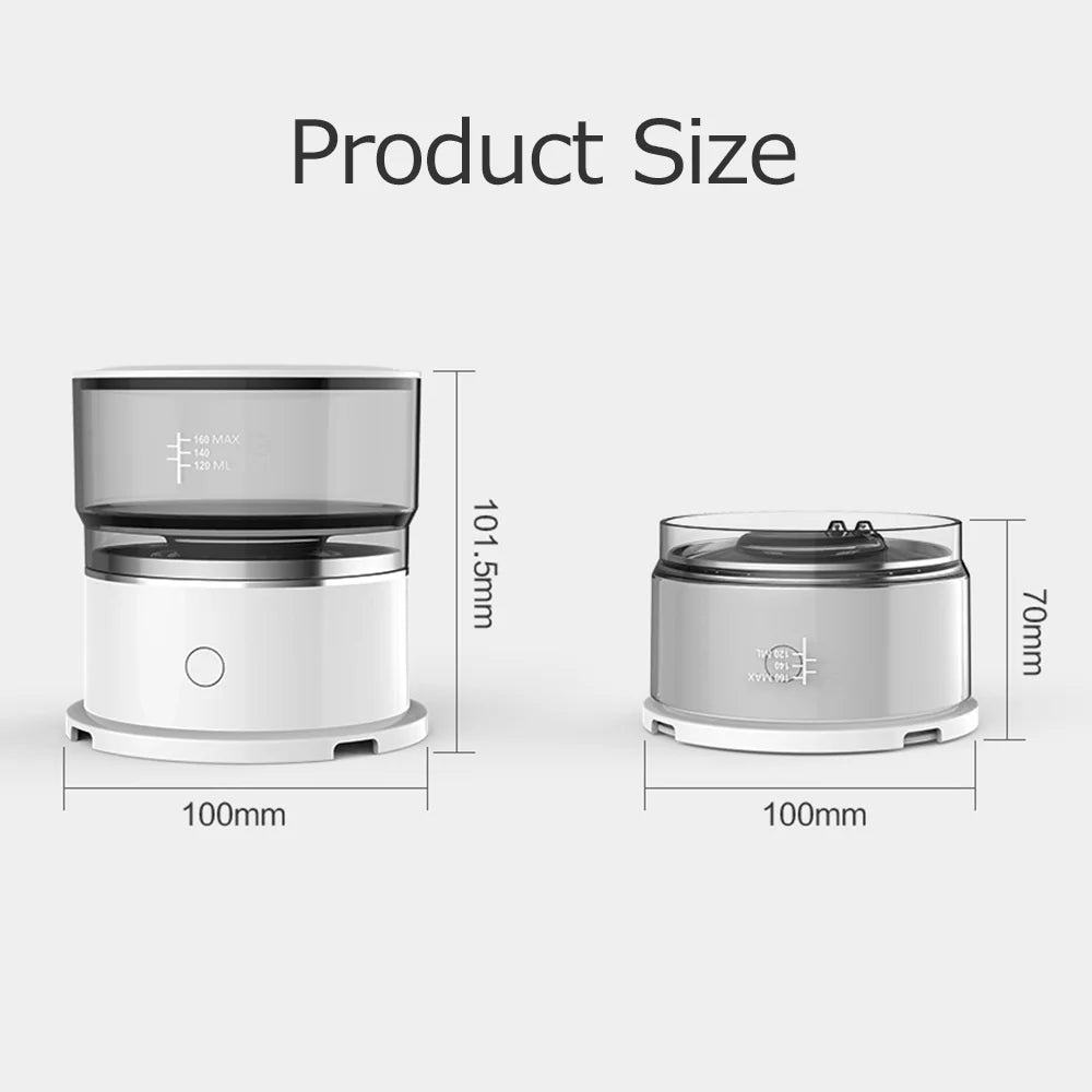 ammoon Portable Espresso Machine, Electric Coffee Pot, Stainless Steel Mesh, White