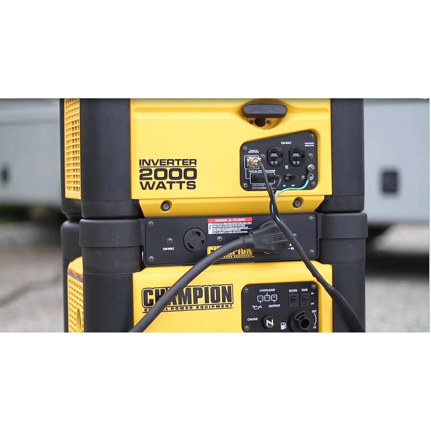 Champion Power Equipment 30-Amp RV Ready Black Parallel Kit for Linking Two Stackable 2000-Watt Inverter Generators