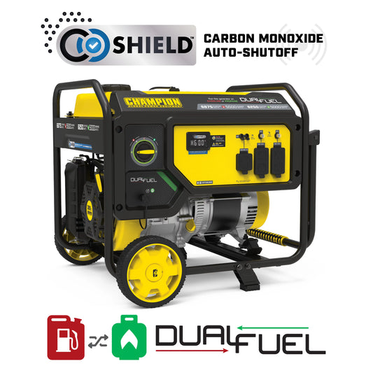 Champion Power Equipment 6875/5500-Watt Dual Fuel Portable Generator with CO Shield