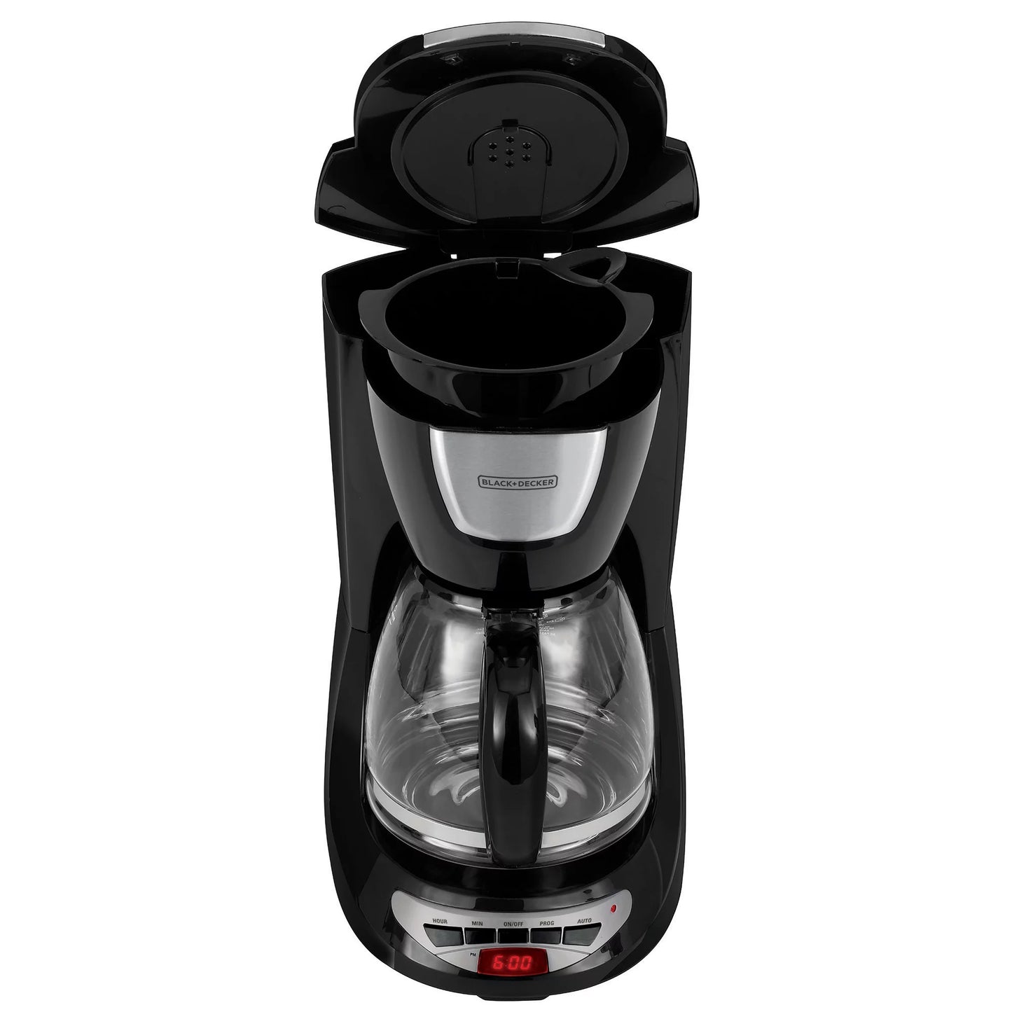 Black &#038; Decker 12 Cup Programmable Black &#038; Stainless Steel Coffee Maker with Glass Carafe