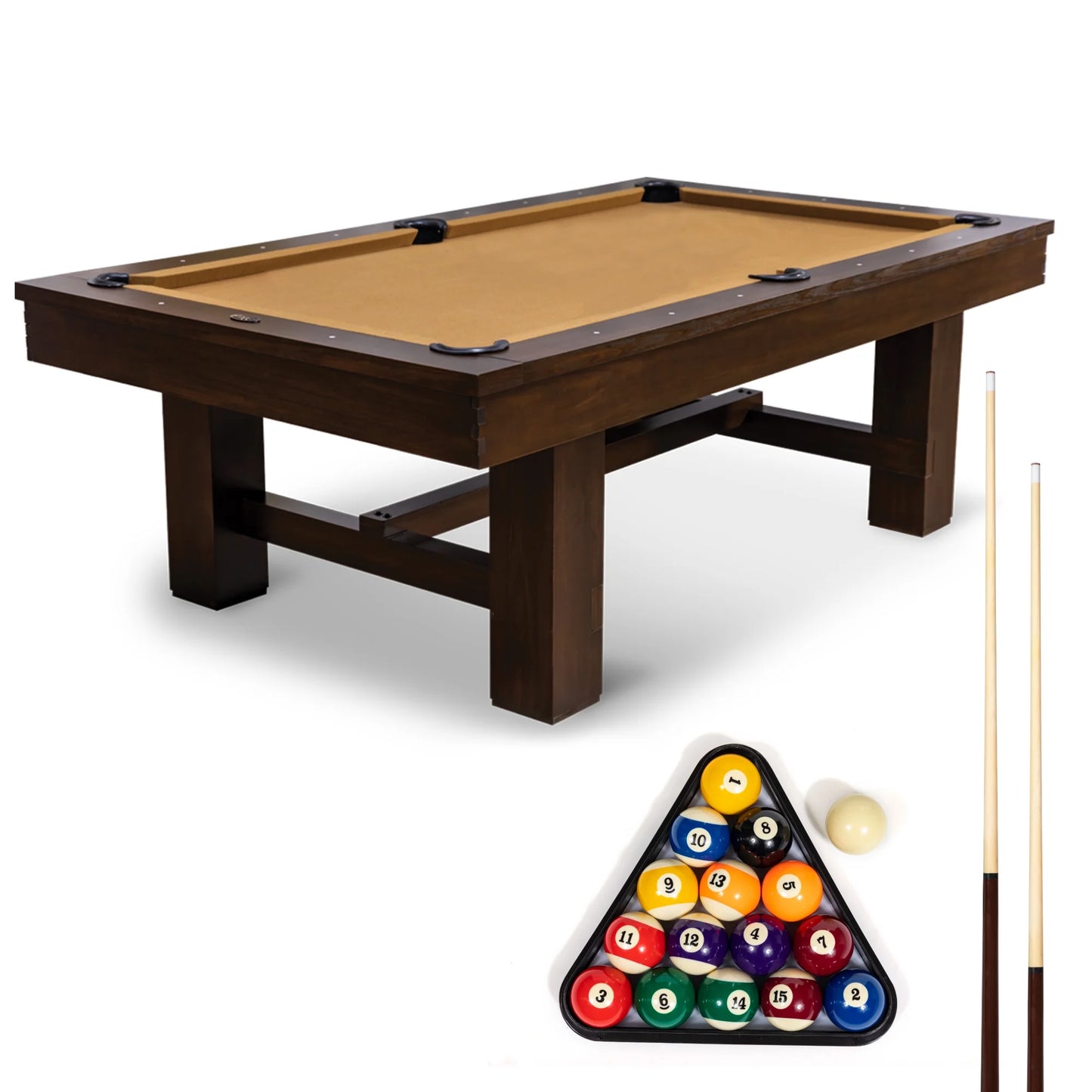 Classic Sport Dayton 96&#8243; x 55&#8243; Pool Table, Tan, Set up in 10 Minutes