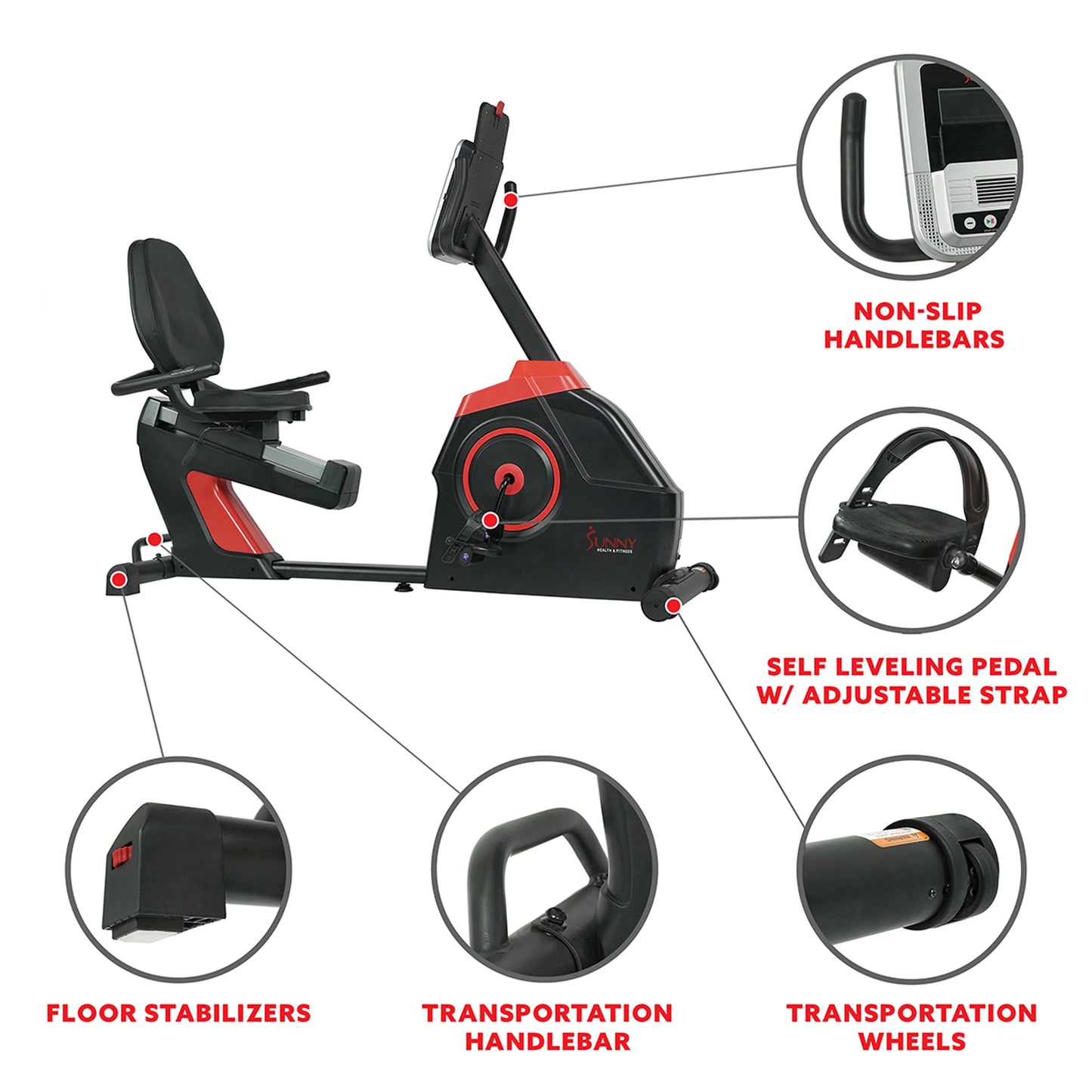 Sunny Health &#038; Fitness Evo-Fit Cardio Recumbent Bike &#8211; SF-RB4954