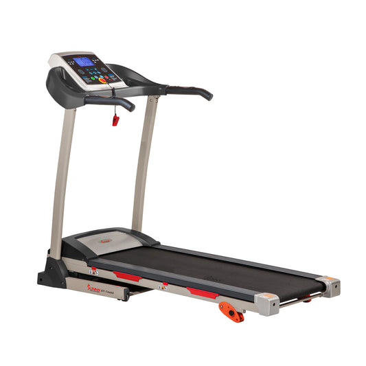 Sunny Health &#038; Fitness Treadmill with Manual Incline, Pulse Sensors, Folding, LCD Monitor for Exercise SF-T4400