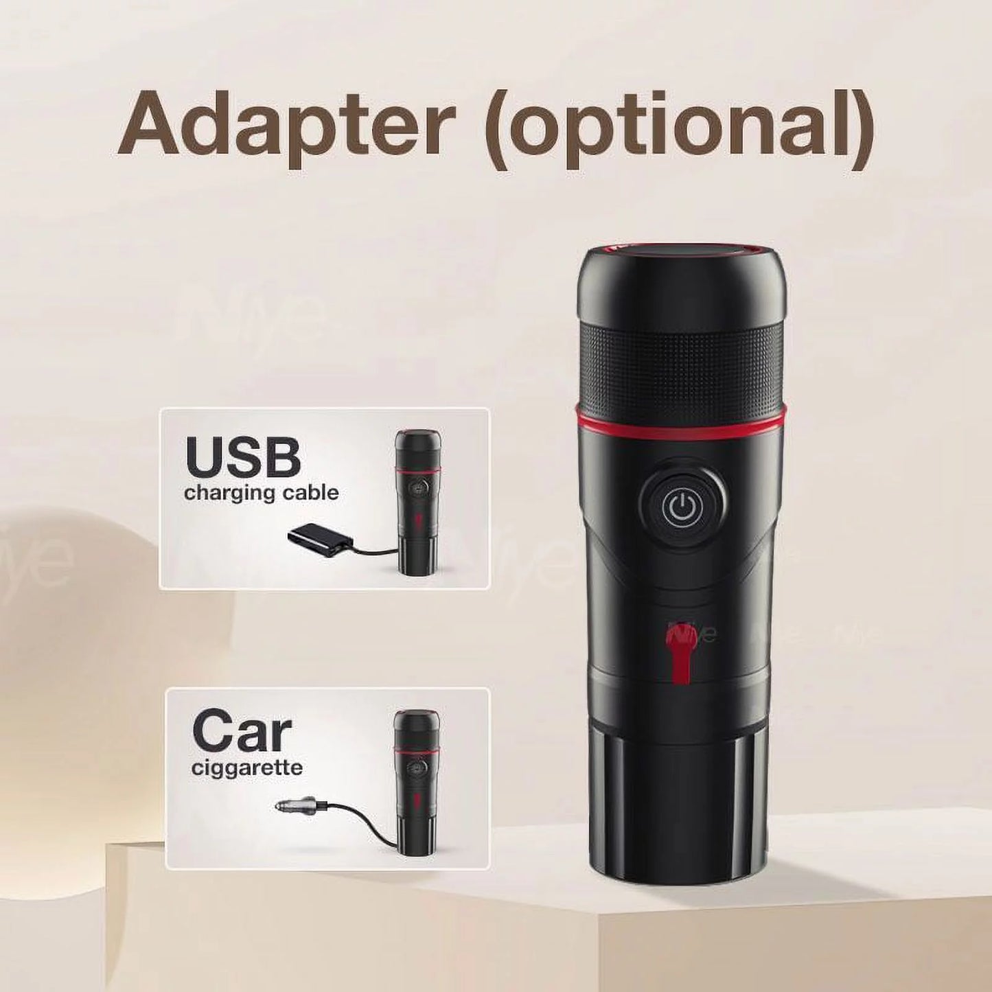 3-in-1 Portable Coffee Machine Capsule Maker for Car &#038; Home DC 12V For Espresso Coffee For Nexpresso Dolce Pod Coffee Powder