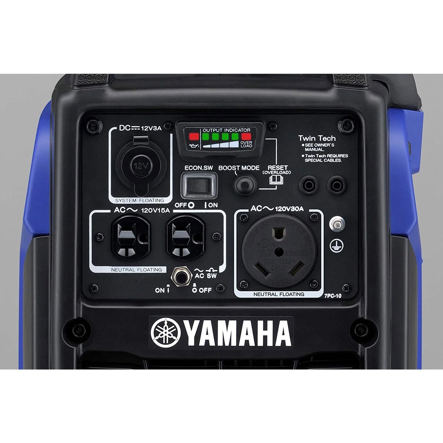 Yamaha EF2200iS 2200 Watt 120-Volt Portable Super Quiet Inverter Generator, Blue