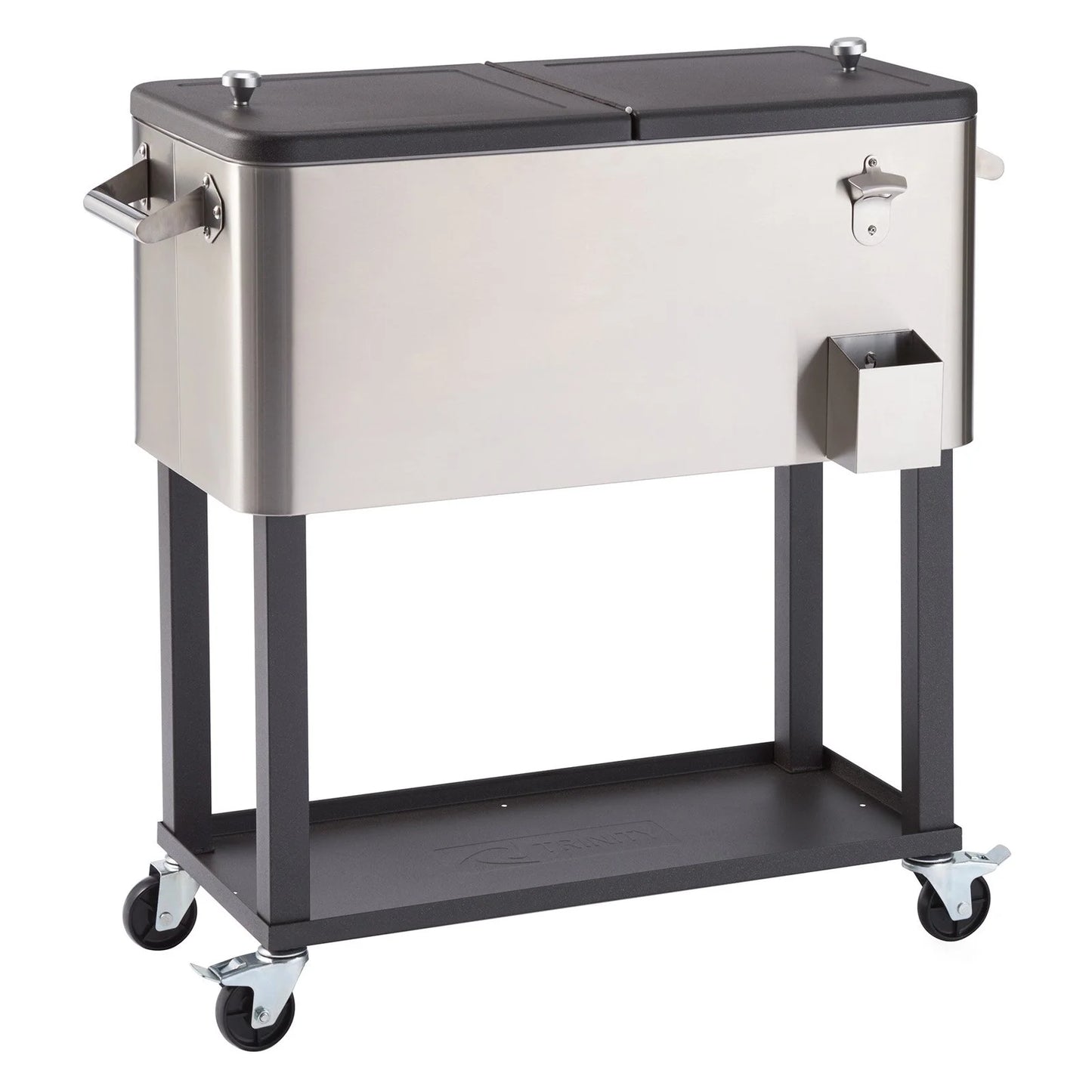 TRINITY 100 qt. Stainless Steel Cooler w/ Shelf