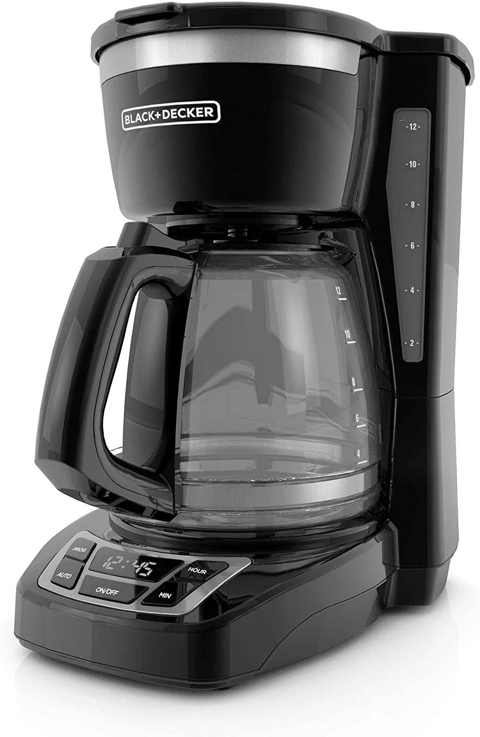 Black+Decker CM1160B-1 CM1160B 12-Cup Programmable Coffee Maker, Black/Stainless Steel