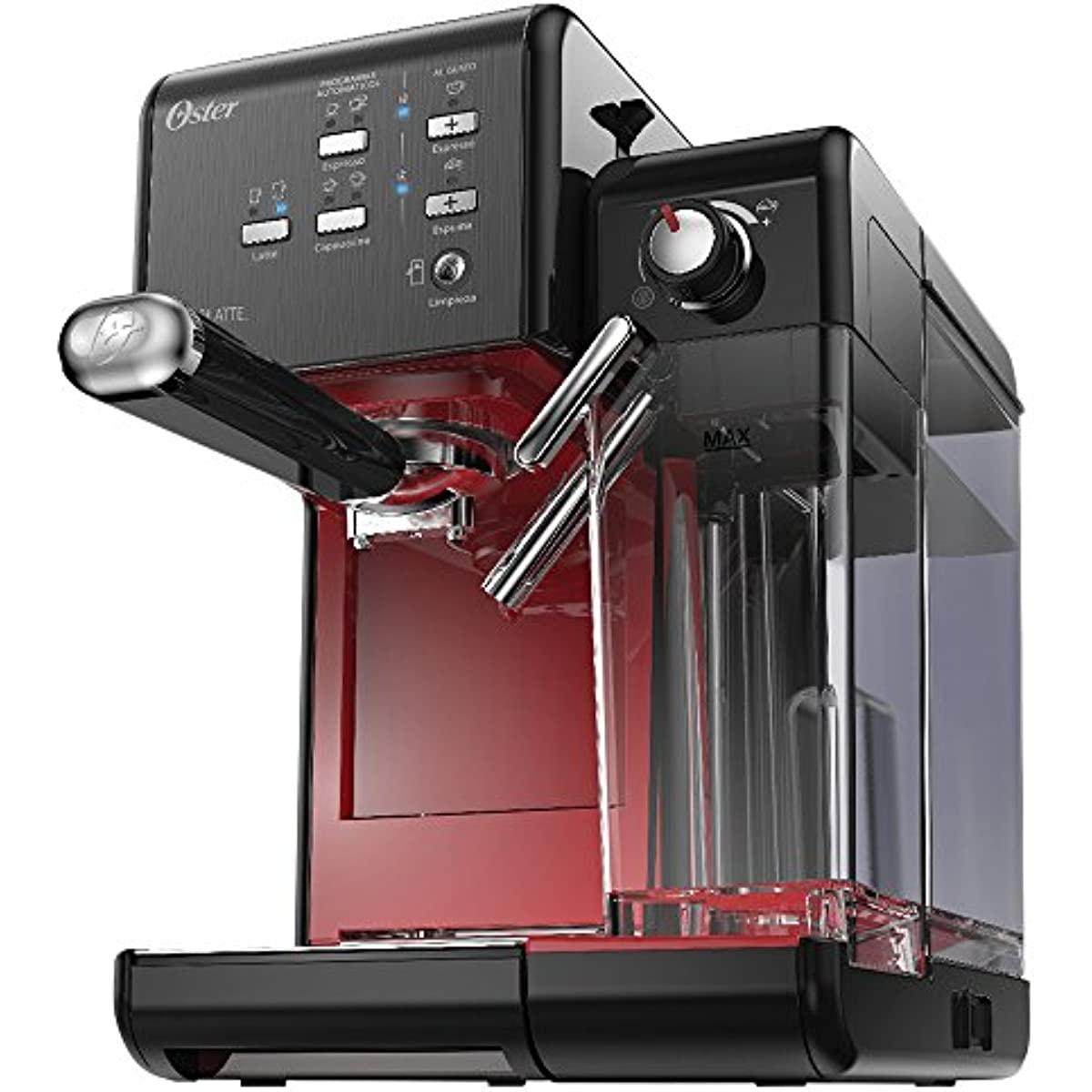 Cafeteira Espresso Oster, PrimaLatte II, Vermelho, 127V