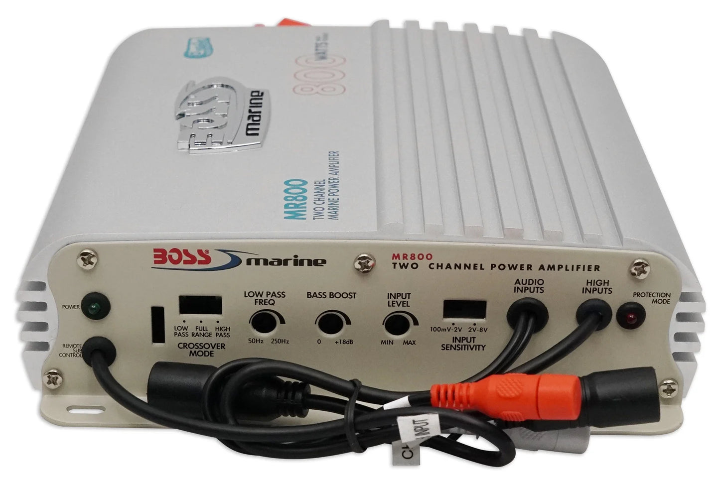 Boss Audio MR800 800 Watt 2-Channel Marine Boat Amplifier RZR/ATV/UTV/Cart Amp