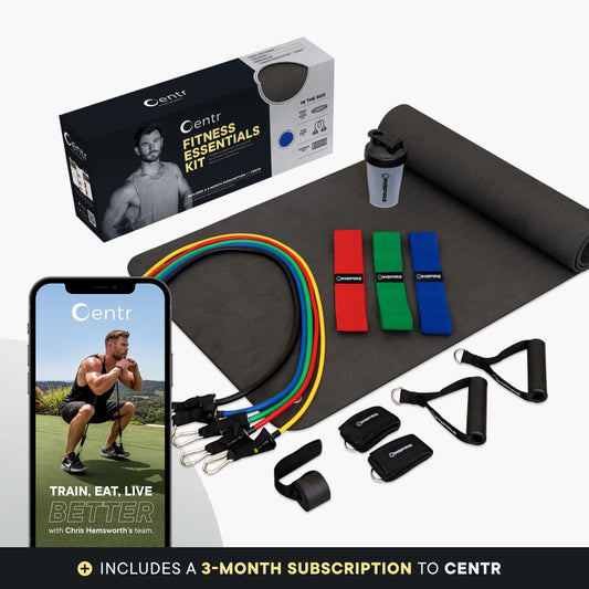 Centr by Chris Hemsworth Fitness Essentials Kit Home Workout Equipment + 3-Month Centr Subscription