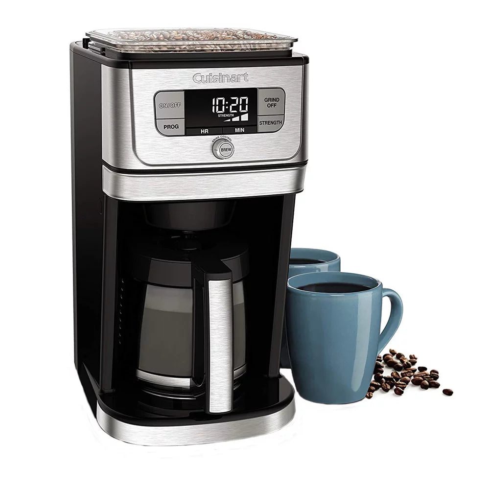 Cuisinart Grind &#038; Brew 10 Cup Burr Coffeemaker, Silver, DGB-850