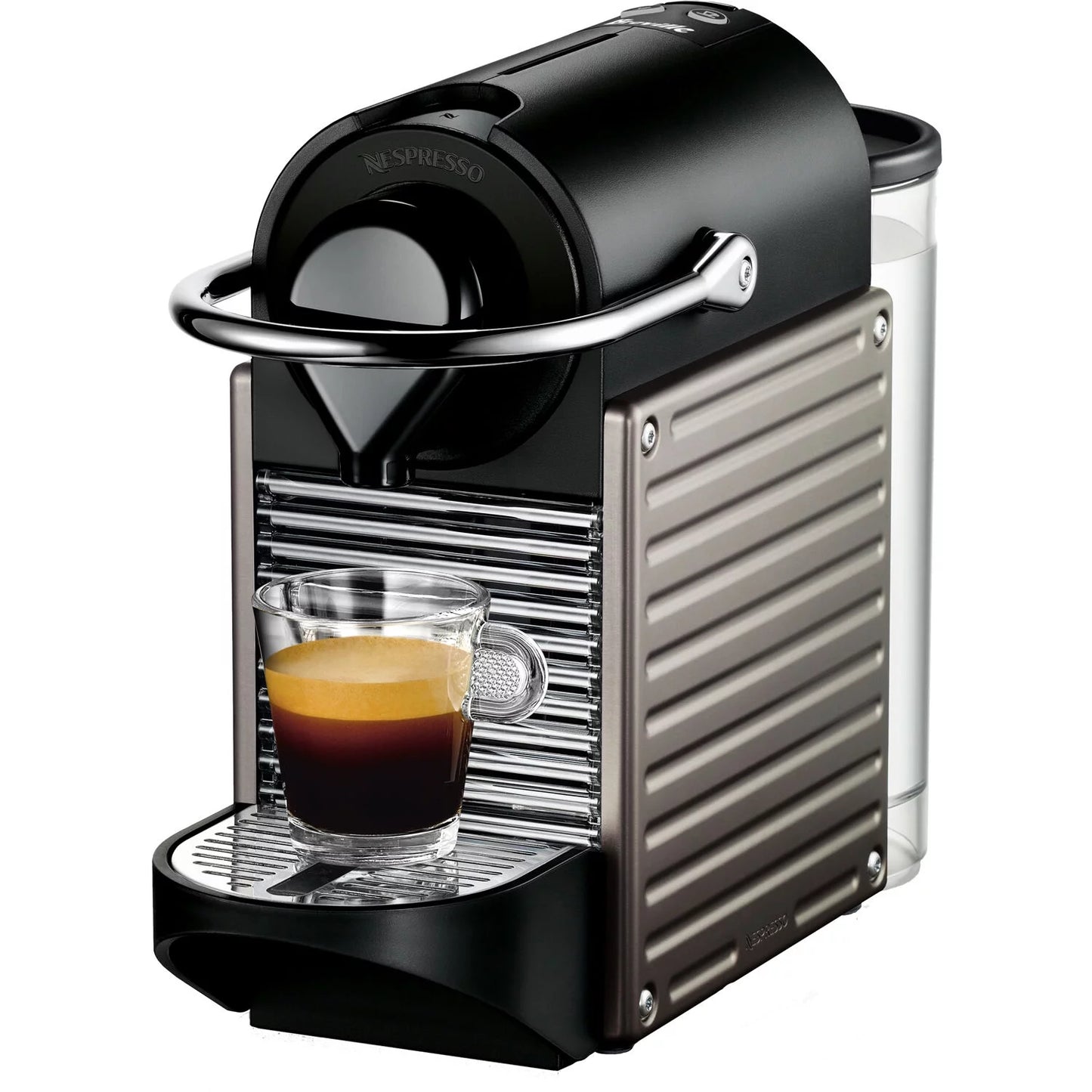 Breville Nespresso Pixie Single-Serve Espresso Machine in Electric Titanium