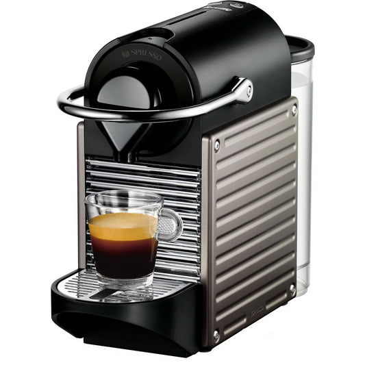 Breville Nespresso Pixie Single-Serve Espresso Machine in Electric Titanium