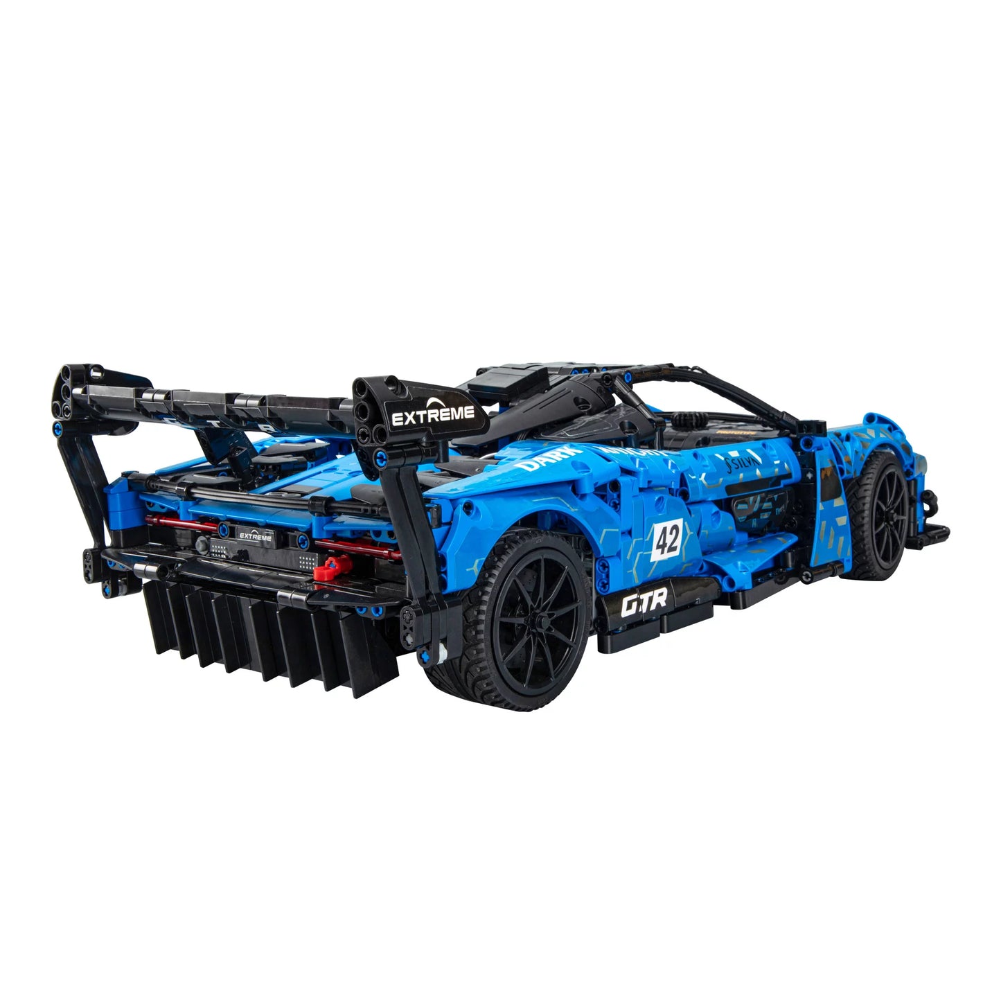 CaDA Speed Series Model Car Building Set C63003W Blue Knight (2088 Pieces) Can Be Converted into a RC Car for Kids