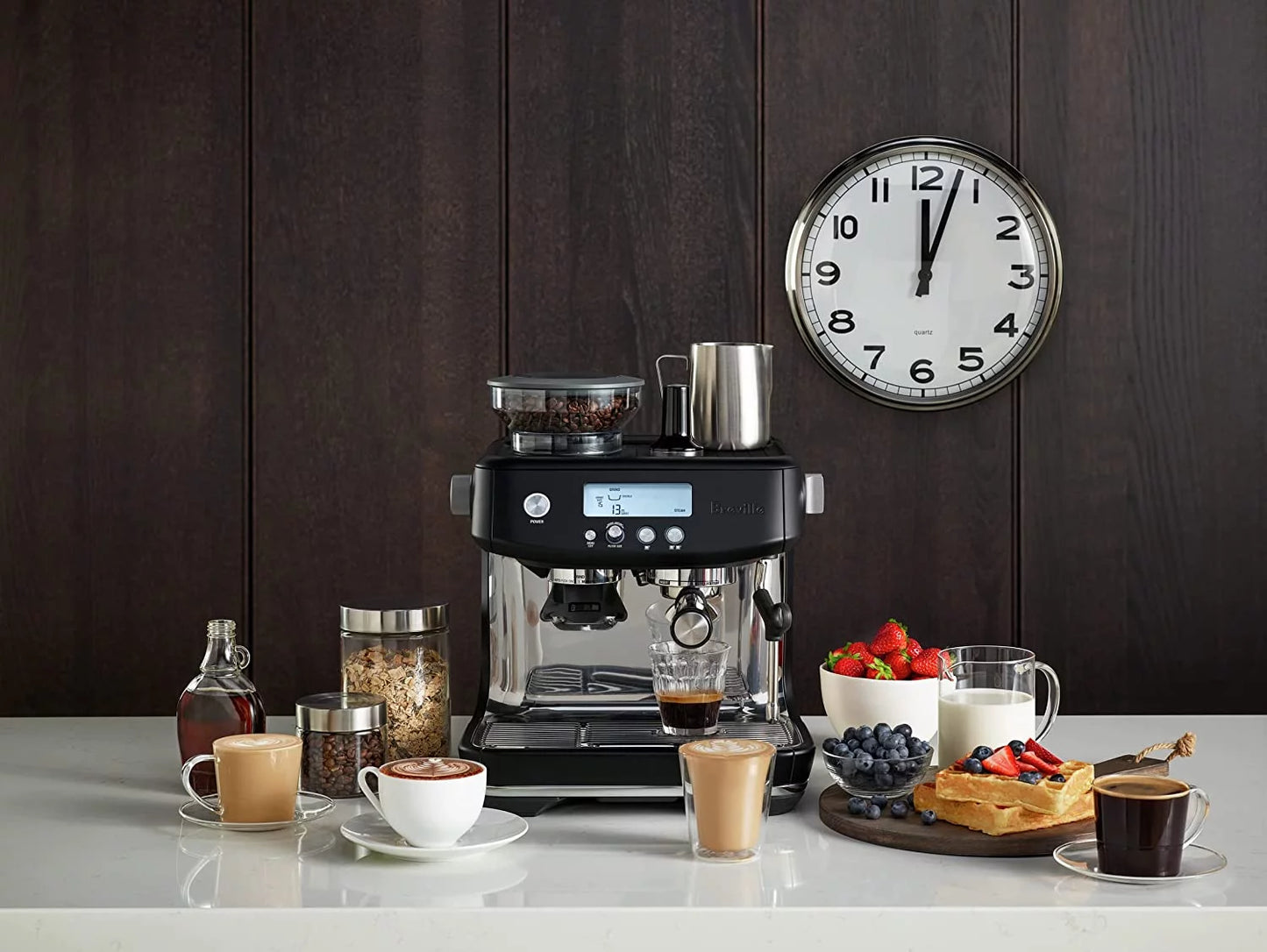 Breville Barista Pro Espresso Coffee Machine, Black Truffle