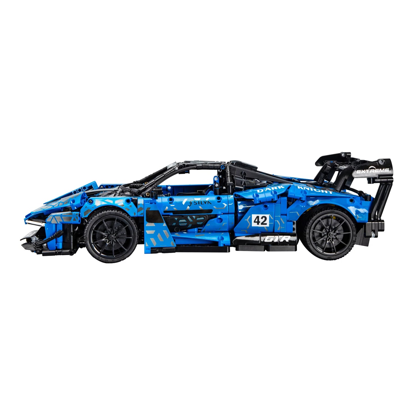 CaDA Speed Series Model Car Building Set C63003W Blue Knight (2088 Pieces) Can Be Converted into a RC Car for Kids