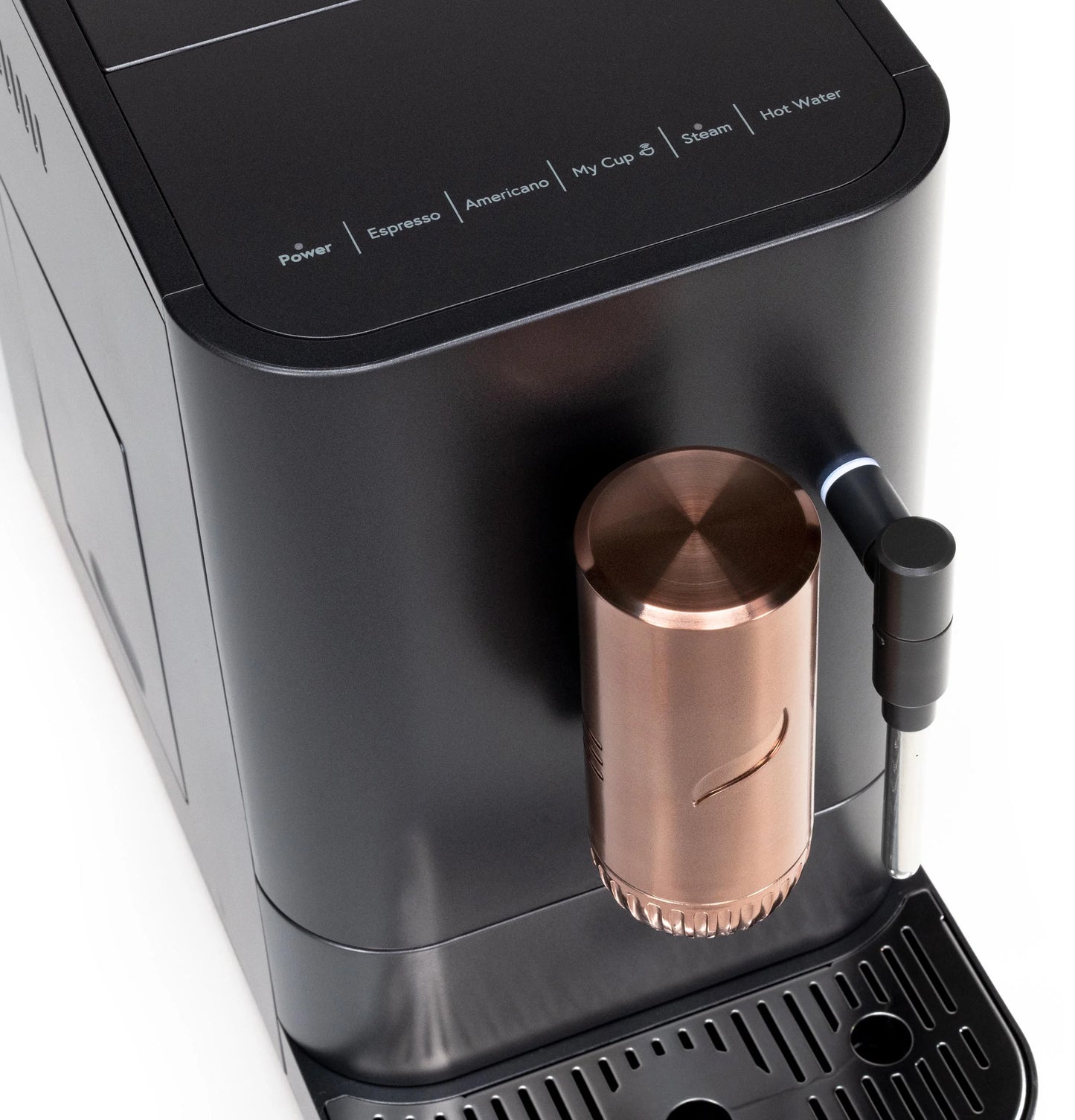 Caf?? Affetto Automatic Espresso Machine + Milk Frother | Built-In &#038; Adjustable Espresso Bean Grinder | One-Touch Brew in 90 Seconds | Matte Black, 1.2 Liter, (C7CEBBS3RD3)