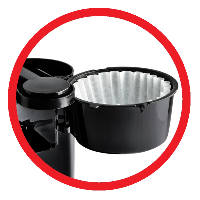 Complete Cuisine-12 Cup Coffee Maker With Reusable Filter, Black &#038; Stainless Steel- ECO &#8211; Friendly Coffee Filter