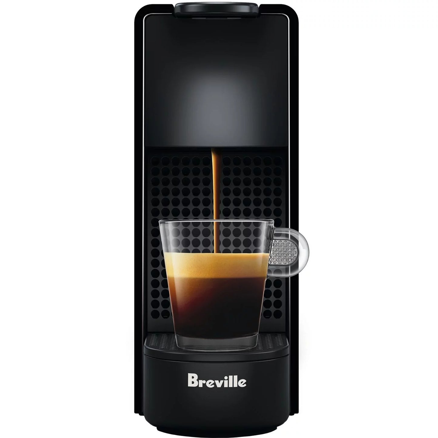 Breville New  Nespresso Essenza Mini Single-Serve Machine Aeroccino Milk Frothier, Black