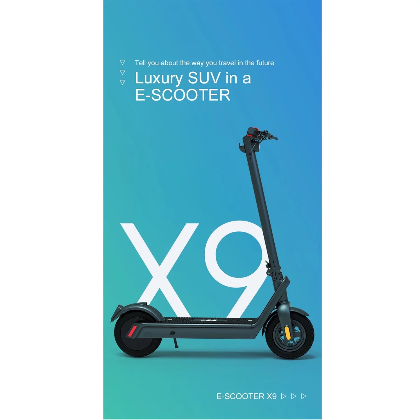 Xhy Electric Scooter for Adults 500W Motor with Bright Headlight and Taillight 10&#8221; Tires Foldable 40.3 Miles Range Motorized Scooter Fast Charging Battery Commuter Mopeds Black